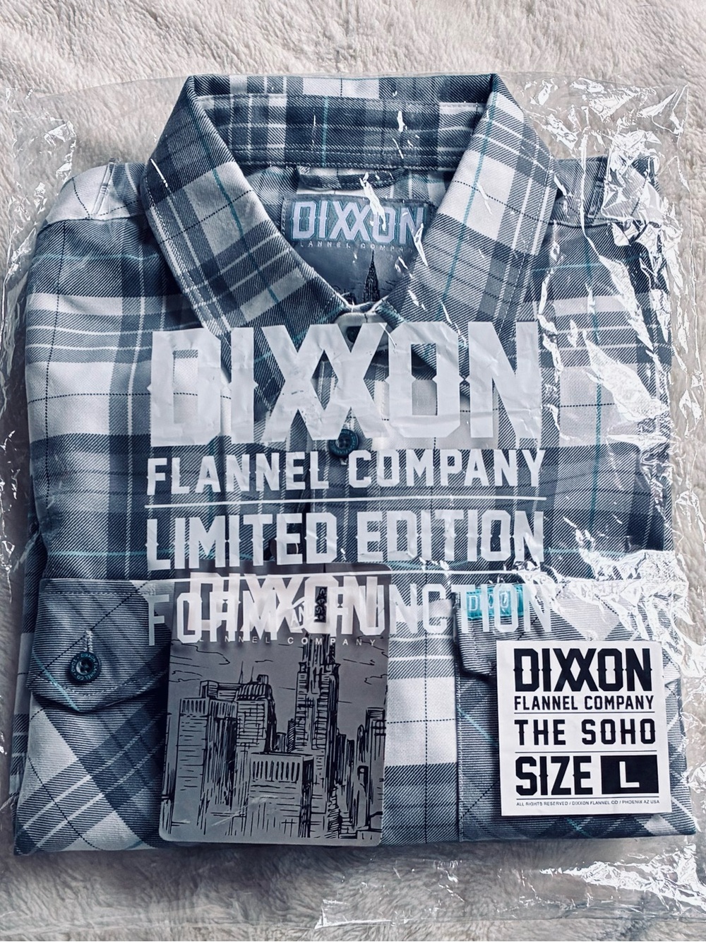 Dixxon Soho Flannel. Brand New, Never Worn.